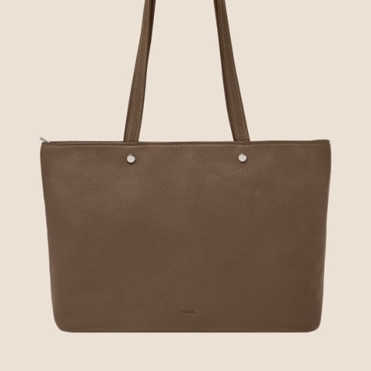 Smoke Jessie Top Zip Tote.
